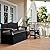 Flamaker 80 Gallon Storage Bench Outdoor Indoor, Durable All-Weather Seating with Hidden Storage, Lockable Deck Box for Garden, Patio, Poolside (Black)