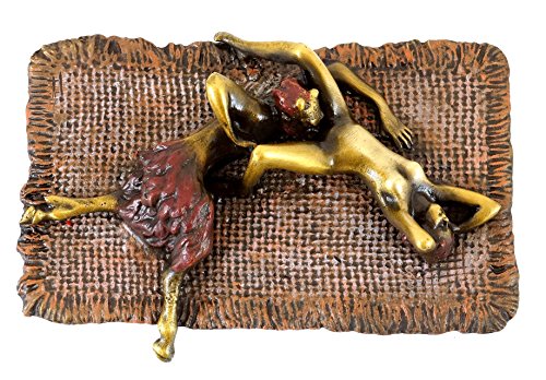 Kunst & Ambiente - Erotische Bronzefigur - Faun befriedigt Jungfrau -...