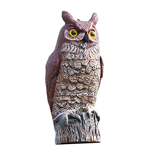 Chouette décorative tête pivotante pour défense animaux et oiseau factice - 2