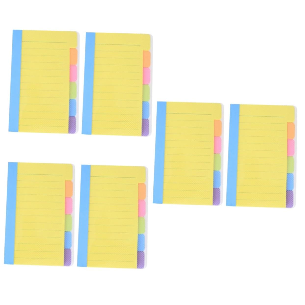 MAGICLULU 6 Pcs Notebook Travel Notebook Paper Tabs Travel Stickers Sticker Memo Stickers Tabs Post Memo Paper Self-stick Notepad Self-stick Notepads Planner Notebook Manual Tabs