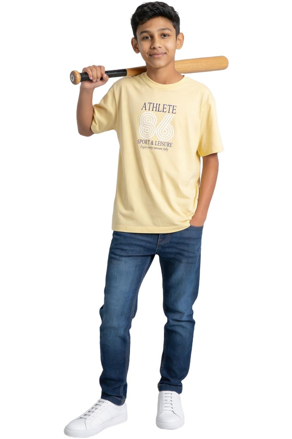 Pantaloons Junior Kids 100% Cotton T-Shirt | Oversized Fit | Round Neck | Half Sleeve-picture-10