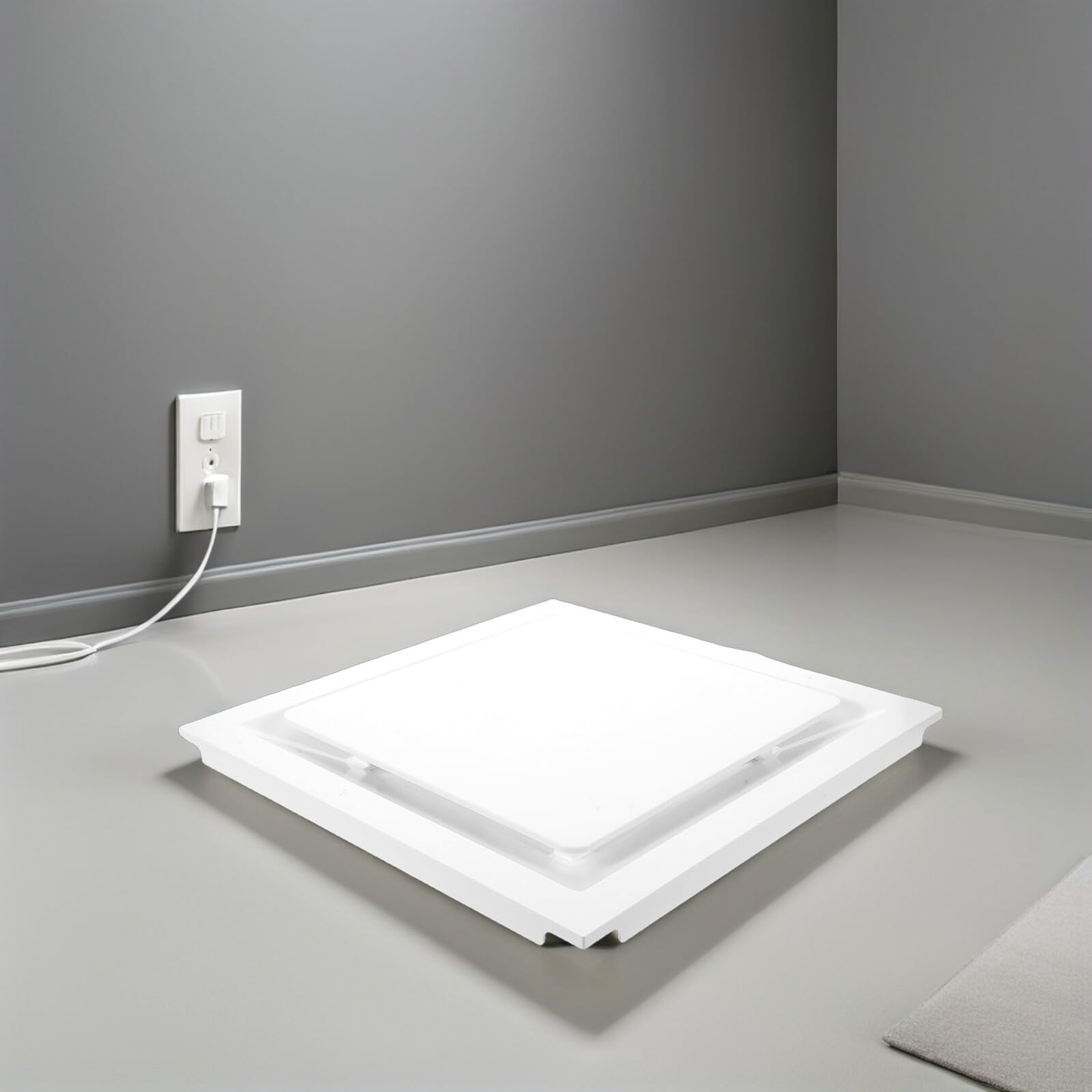 Griglia di Ventilazione a Soffitto Regolabile in Abs Bianco | Copertura Diffusore d Soffitto, Bocchetta di Ventilazione Condizionata, Vacanze Estive