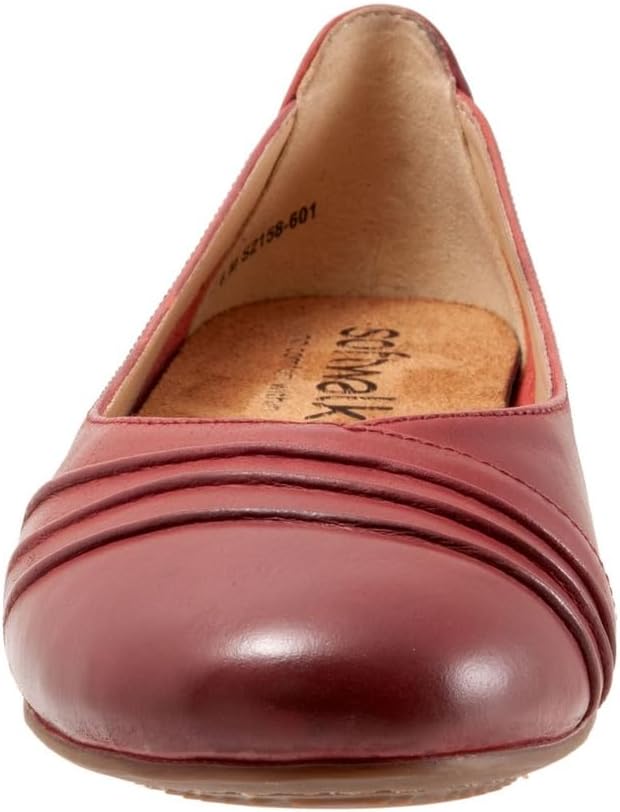 SoftWalk Women's Safi Ballet Flat Dark Red