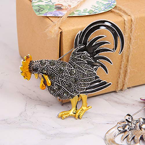 Unigift - Set di 4 spille multicolore per gallo