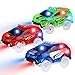 PROACC 3 Piezas Track Race Car SUV Circuito Coches Juguete Niño Coches Led Accesorios de Pista para Niños 3 4 5 6 Años