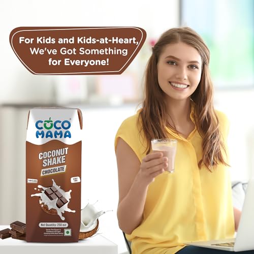 Image of Coco Mama Coconut Shake Chocolate, 250ml| Pack of 1| Rich, Creamy Dairy Free Beverage|Contains Dietary Fiber & Minerals| Supports Healthy Digestion|No Added Colours & Preservatives