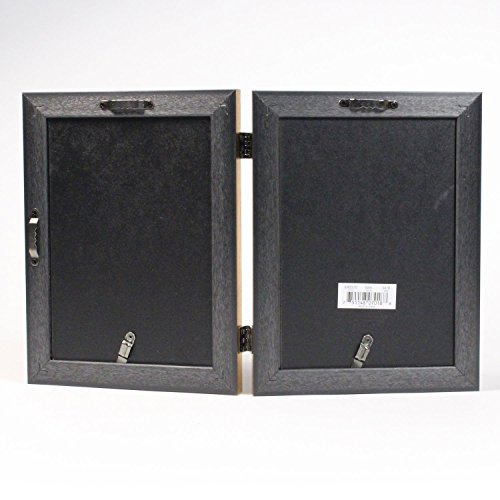 Lawrence Frames 5x7 Hinged Double Sutter Burnished Gold Picture Frame, 5x7 Dual - Image 3