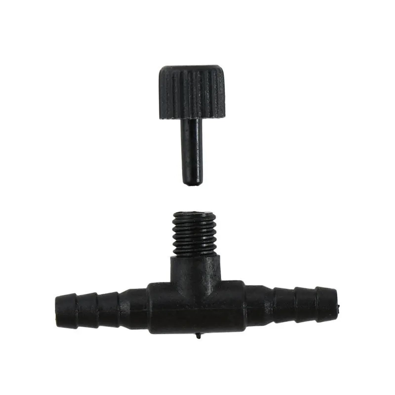Tubo de aire ajustable 4 mm for bomba, conector for pecera, regulador for acuario, válvula control flujo(Blue-1)