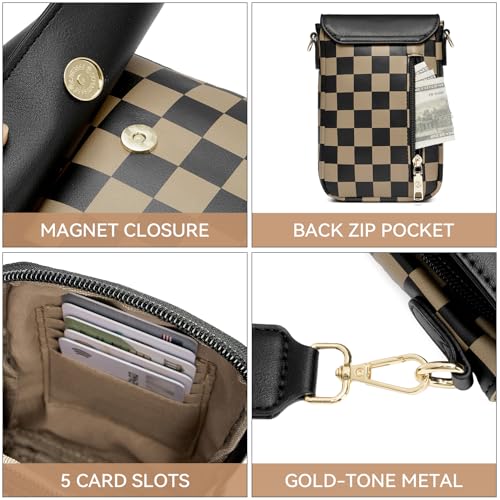 Image of BOSTANTEN Crossbody Bags for Women Cell Phone Purse Leather Wallet Handbags with Card Slots