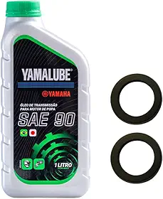 Yamalube Kit Óleo Lubrificante SAE-90 para Transmissão, Motor de Popa, com 2 Arruelas 9043008003
