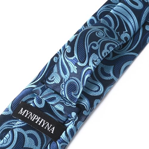 Image of Men's Tie Set with Pocket Square and Cufflinks | 100% microfiber; tie 59 x 3.15 in; square 10 x 10 in; gift box included