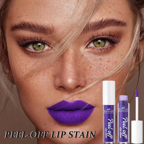 Lip Stain Peel off - Pink Lip Tint Lip Gloss - Natural Based Peel Off Lip Stain - Long Lasting Matte Lip Color Waterproof Lipstick - Non-Stick Cup Durable Lip Product for Women - Image 8