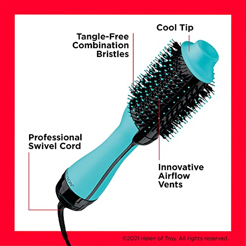Revlon One-Step Hair Dryer and Volumiser - New Mint Edition (One-Step, 2-in-1 Styling Tool, Ionic and Ceramic Technology, Unique Oval Design, for Mid to Long Hair) RVDR5222MUKE - Image 7