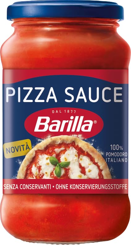 Barilla Pizza Sauce 6x400g Italian Tomato with Herbs Ready to Use - Bulk