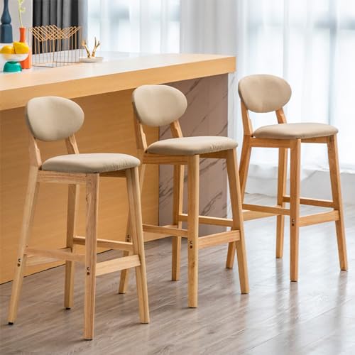 tectake® 2 Sgabelli bar 31x31x72,5cm, Sgabelli cucina stile industriale, Sedie bar con poggiapiedi effetto legno, Arredo Cucina, Sala da pranzo, Ufficio, Hotel, Penisola, Bancone - Legno Scuro