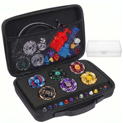 Estojo de armazenamento Battling Top com inserção de espuma EVA personalizada à prova de choque e caixa de acessórios, bolsa organizadora portátil de viagem para organização doméstica, serve para