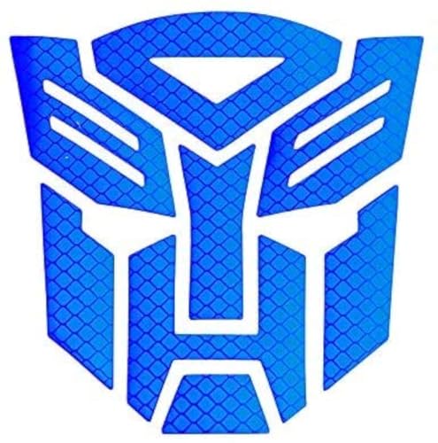 Carcool Reflective Light Transformers Autobot - Car Motorcycle Car Window Truck Notebook Vinyl Decal Sticker Autobot car Accessories Vehicle Decorative Stickers (Dark Blue)
