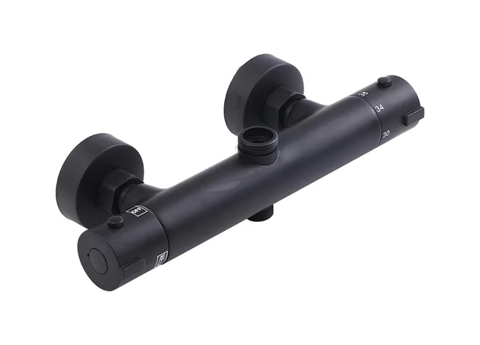 Eamrfvqt Black Brass Thermostatic Shower Mixer