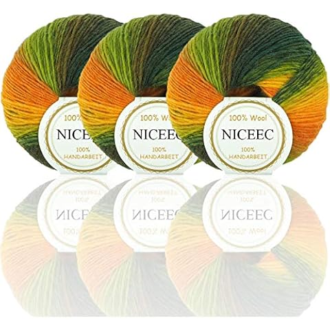 NICEEC 3 Skeins Wool Yarn Cover
