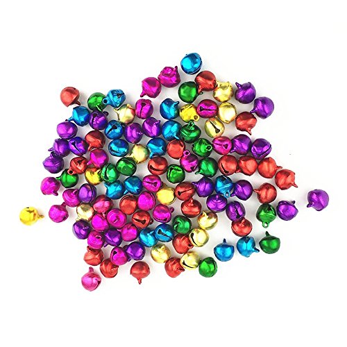 ROSELI 50PCS random color Craft Kits And Supplies Christmas Jingle Bells/Small Bell/Bell/Bell -10mm