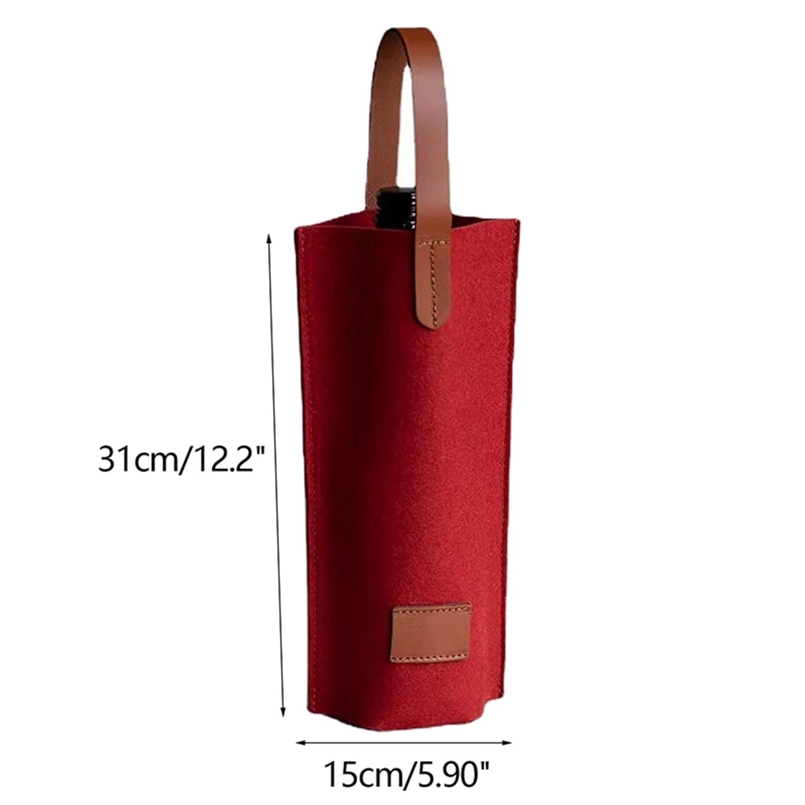 Sac à Vin Sacs À Vin en Feutre Housses for Tasses Individuelles Fourre-Tout(Gray)