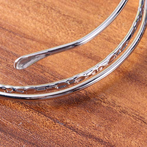 KESYOO Minimalista Simples Bobina Banda BraÃ§o Superior Manguito Braceletes para Mulheres Meninas Pu