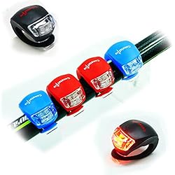 Luces Patines Decathlon 4 Piezas LED Clip-On Silicon Band Luces de Bicicleta Lámpara Luz LED para Bicicleta Super Brillante Luz Bici Frontal y Trasera ?Satisfacción al 100% y ¡Libre de Riesgos!