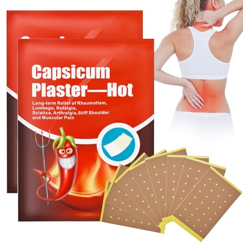 Parches para el Dolor, Parches de calor, Parch de Dolores en las Articulaciones, 16pc, Parche Alivio del Dolores para aliviar el dolor muscular espalda, rodilla y hombro