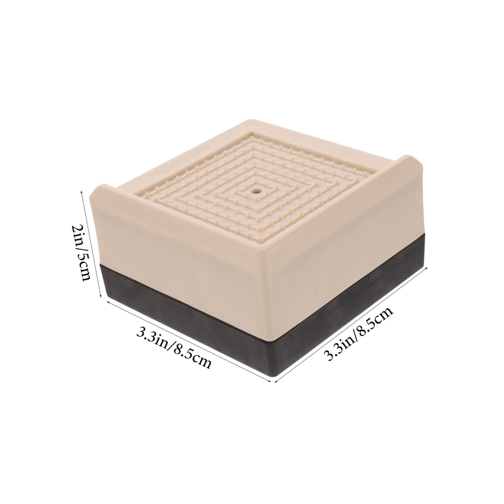 Mipcase 4pcs Bed Risers Heavy Duty Couch Table Leg Risers Adjustable Bed Frame Lifter