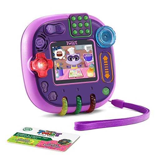 LeapFrog Rockit Twist Handheld Learning Game System, Purple and 2-Game Pack: Cookie's Sweet Treats and Dinosaur Discoveries - Image 2
