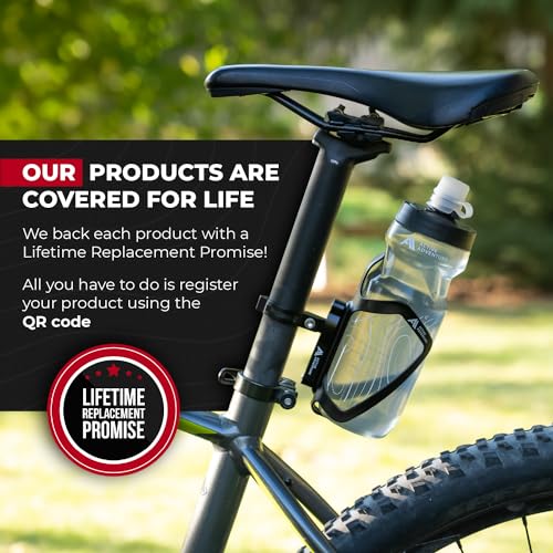 Bike Water Bottle Holder Combo with Squeeze Bottle