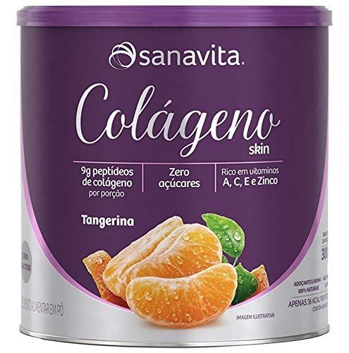 Colágeno Hidrolisado Skin Sanavita 300g Tangerina