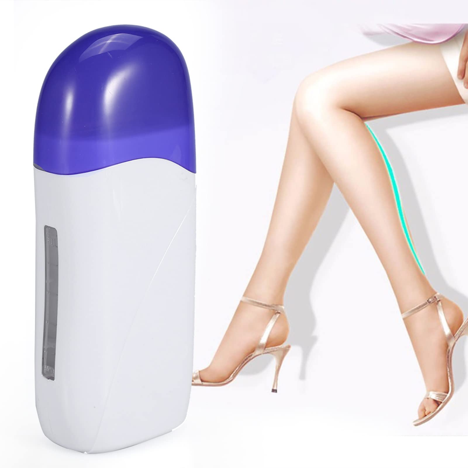 Cire Dépilatoire Rouleau Réchauffeur Chauffe, chauffe cire epilation, Machine à épiler le Corps de L'appareil de Cire de Cartouche Chauffante, pour les Femmes(01)
