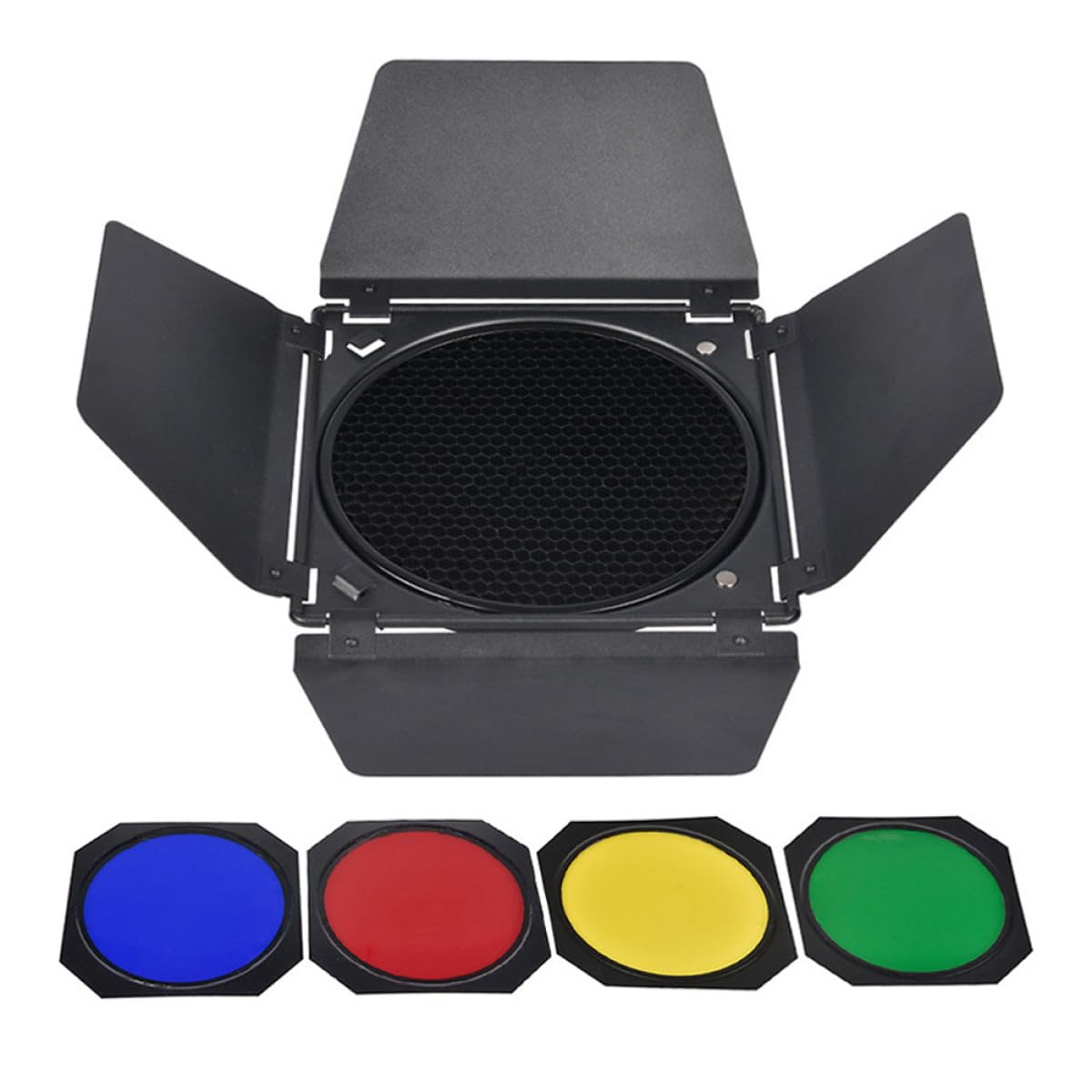 Kit Barrière Lumineuse à Quatre Feuilles pour Lampe Flash, Alliage