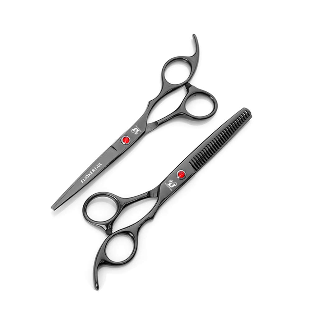 Kit Professionale di Forbici per Toelettatura di Animali Domestici da 6,0 Pollici, Forbici per Toelettatura di Cani in Acciaio Inossidabile Leggere E Affilate, per Salone, Barbiere