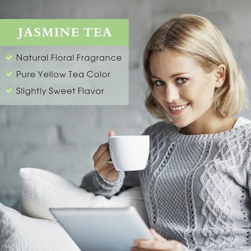 Goofoo Dried Jasmine Flower Buds Petals Decaffeinated Floral Chinese National Tea 100% Natural Pure NonToxic, Ideal for Gift, 1.2 oz