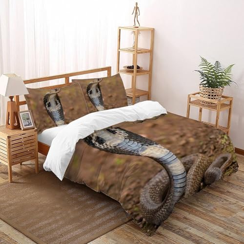 Housse de couette serpent fermeture éclair pour lit double 200x200 - 2