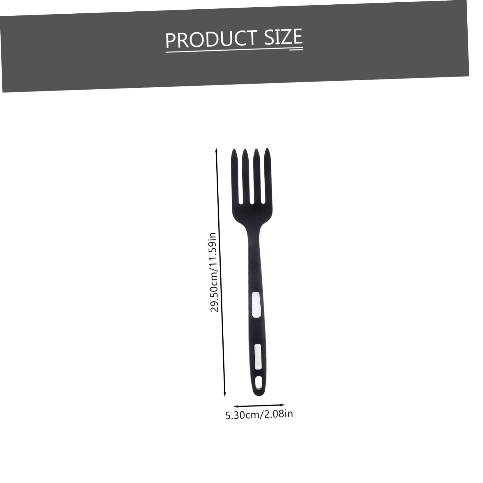 Cabilock Non Stick Silicone Fork for Pasta Noodles Salad Dinner Large Size Kitchen Tool