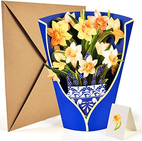 Biglietto Pop-Up 3D Ciliegio Giapponese - Auguri Compleanno O Festa Della Mamma, Con Busta, 20x15 Cm - Foto 3