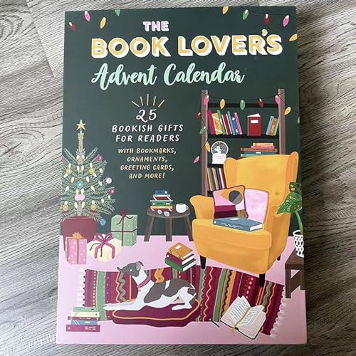 PUZAME - PUZAME THE BOOK LOVER'S Advent Calendar, BOOKISH GIFTS FOR READERS, Christmas 25 Bookish Gifts for Readers With Bookmarks Ornaments Greeting Cards, Holiday Countdown Calendar for Book Lovers