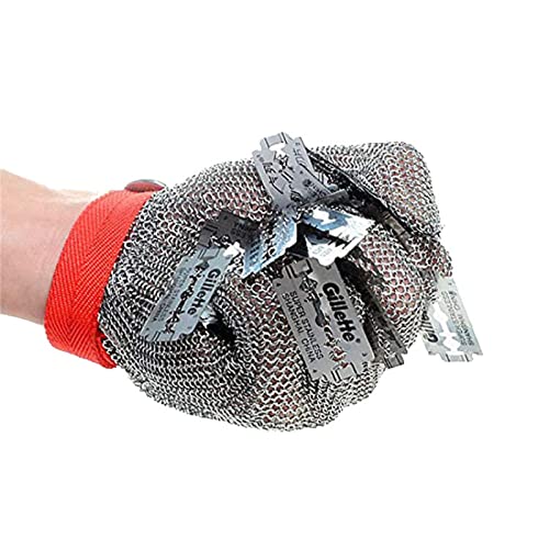 Guantes a prueba de cortes JZRH para evitar accidentes con malla metálica en la cocina L