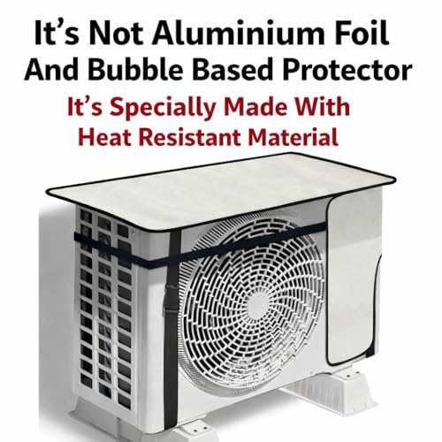 Image of Axmon Ac Outdoor Unit Protector Split Ac Protector For Heat And Sun Proof | Heat Insulated Protection From Sun | OutDoor Unit Cover For Sunlight 1 ton (Universal Size)