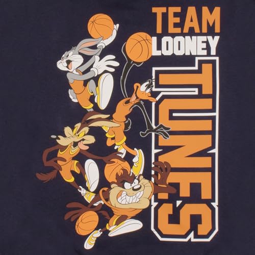 Warner Bros Looney Tunes Boys Pullover Hoodie Team Looney Tunes Graphic Print Hooded Sweatshirt for Kids & Teens3