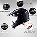 1Storm Adult Motocross Helmet Off Road MX BMX ATV Dirt Bike Mechanic HGXP14B Skull Green