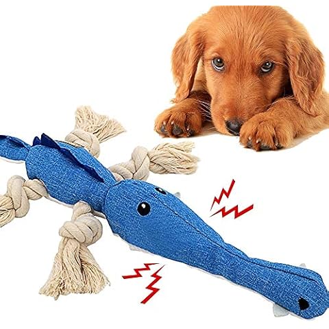 TOTARK Squeaky Crocodile Dog Toy for Boredom Cover