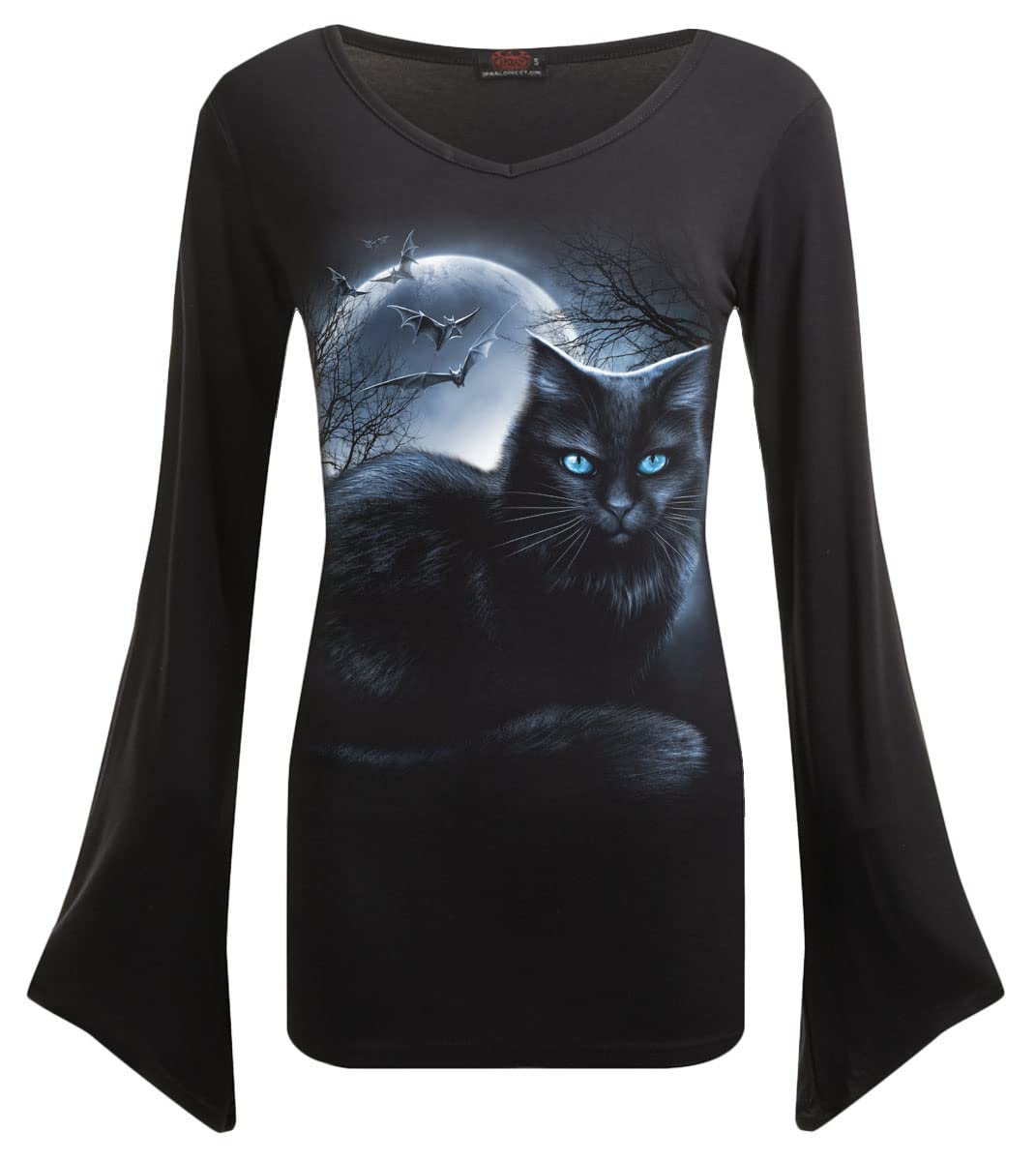 Spiral Women's F436 - Long Sleeve Top, Black, M UK