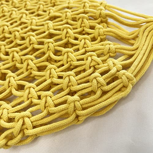 Cotton Rope Travel Beach Fishing Net Handbag Shopping Woven Shoulder Bag for Women4