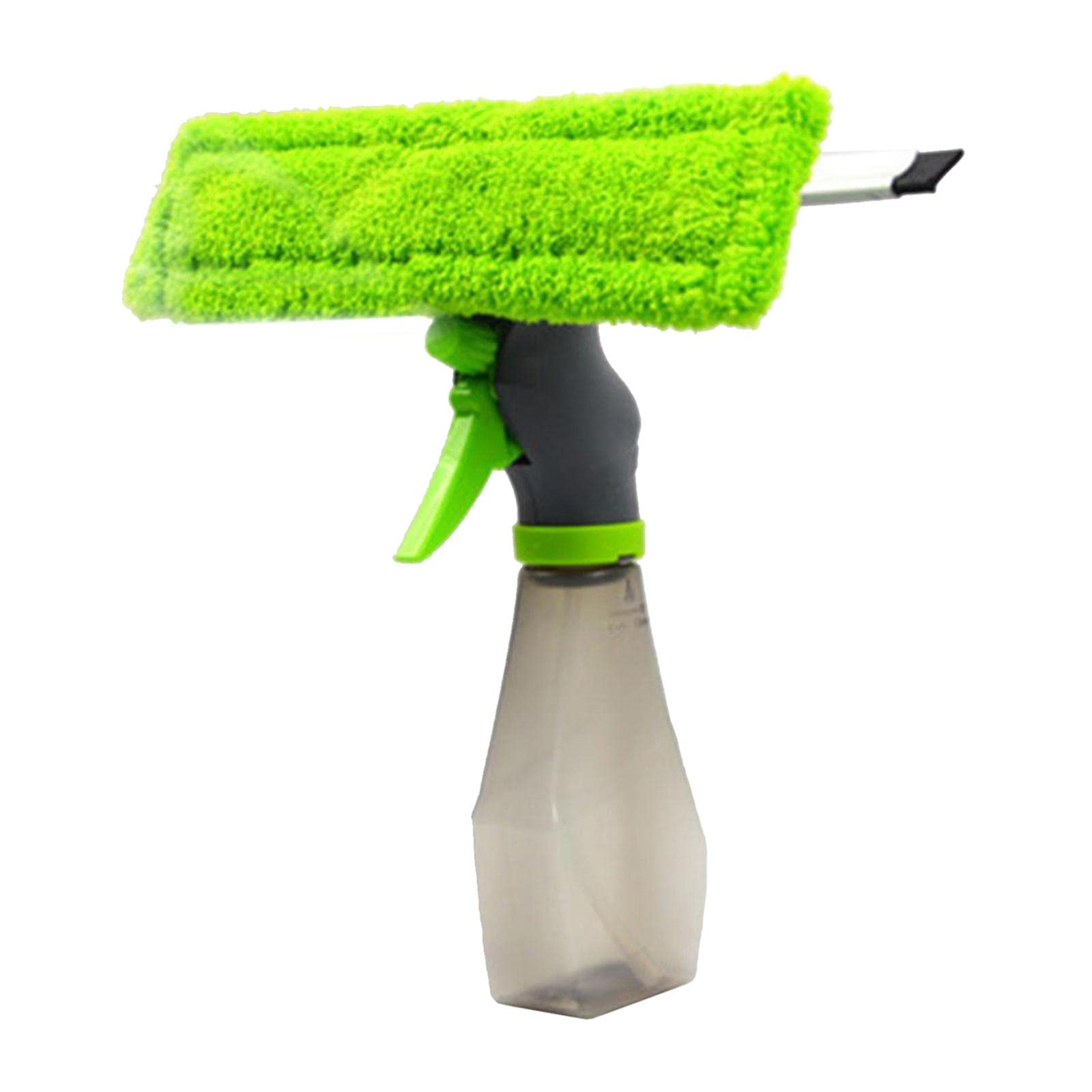 KESOTO Professional Window Cleaner with Spray Bottle Squeegee Glass Cleaning Tools, with Green Pad