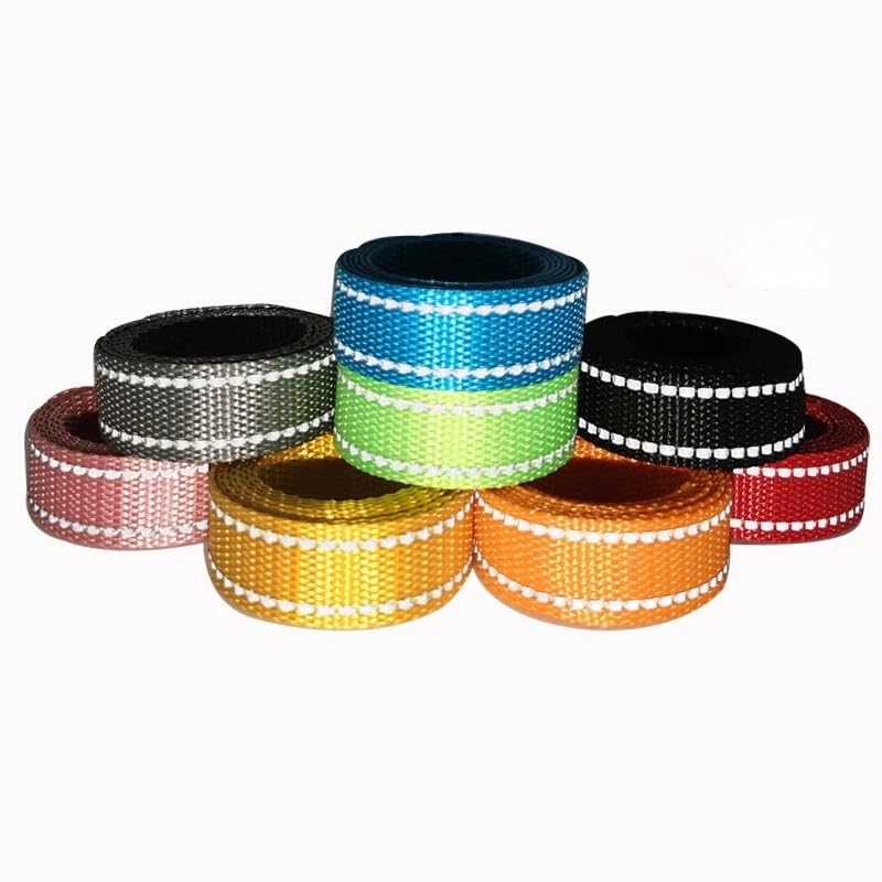 Cinta Reflectante para Coser, Tiras de Cinta de Tela Reflectante Poliéster 15mm x 45m x 1mm Multicolor(Lake Blue 15mm)