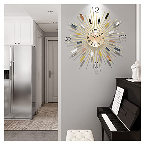 Horloge murale design unique en métal avec finitions haut de gamme 60cm